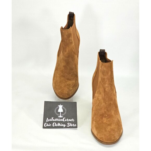 Michael Kors Women's Caramel Leather Lottie Chelsea Bootie Size 11 1835 - Picture 2 of 16